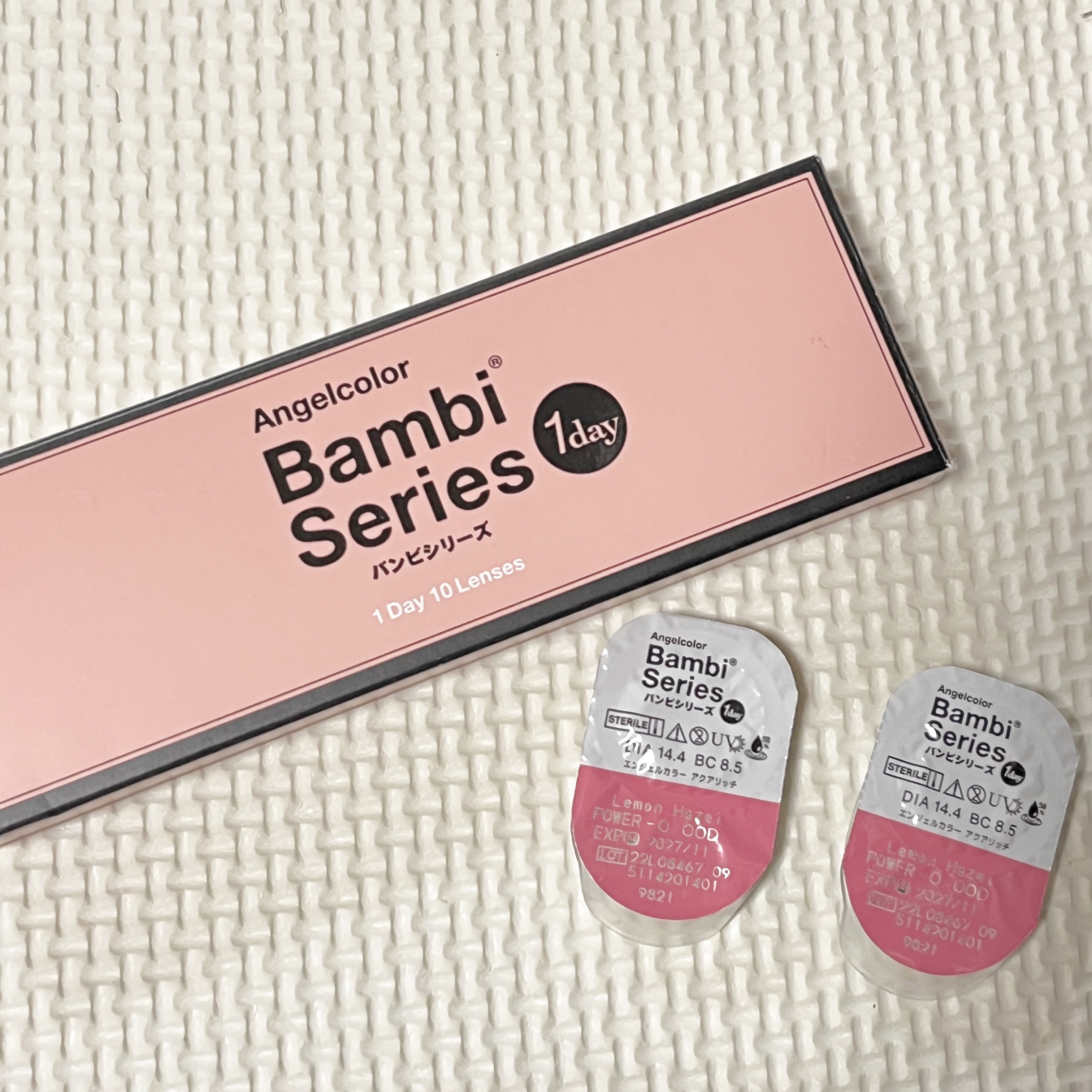 Angelcolor Bambi Series 1day  レモンヘーゼル/AngelColor/ワンデー（１DAY）カラコンを使ったクチコミ（1枚目）