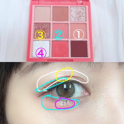 プレイカラーアイズ ローズクラッシュ/ETUDE/アイシャドウパレットを使ったクチコミ(4枚目)