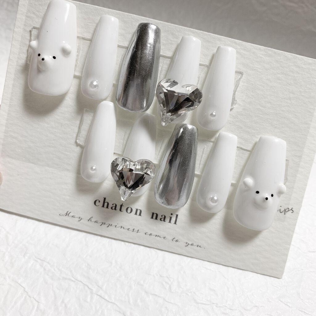 ねむこ on LIPS 「✼••┈┈┈┈┈┈┈┈┈┈┈┈┈┈┈┈••✼最近はずっとネイル..」(4枚目)