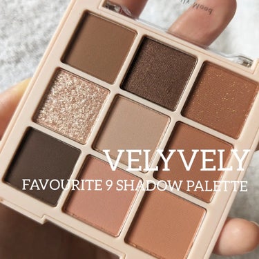 FAVORITE 9 SHADOW PALETTE/VELY VELY/パウダーアイシャドウを使ったクチコミ（1枚目）