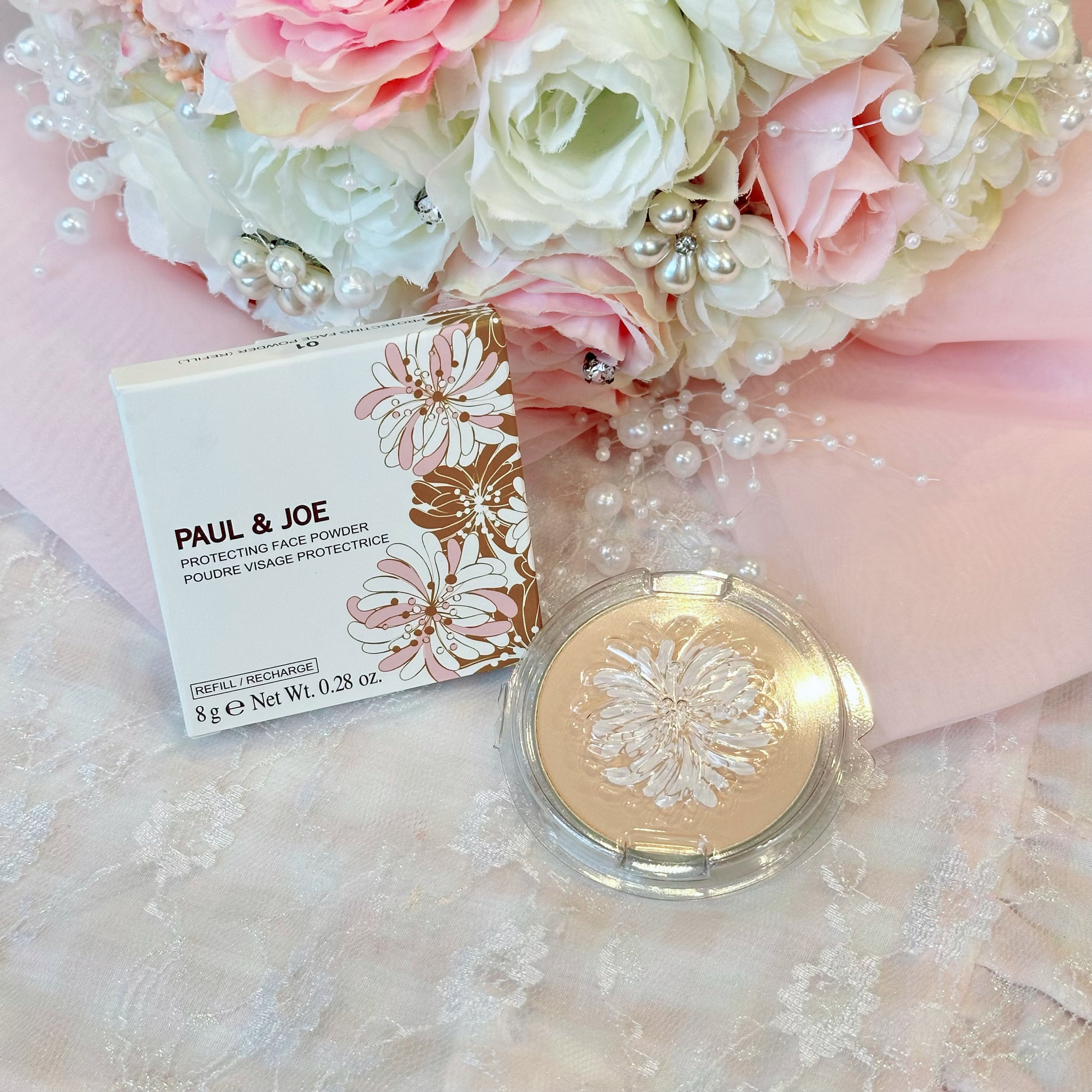 プロテクティング フェイス パウダー 01 ライトベージュ/PAUL & JOE BEAUTE/プレストパウダーを使ったクチコミ（2枚目）