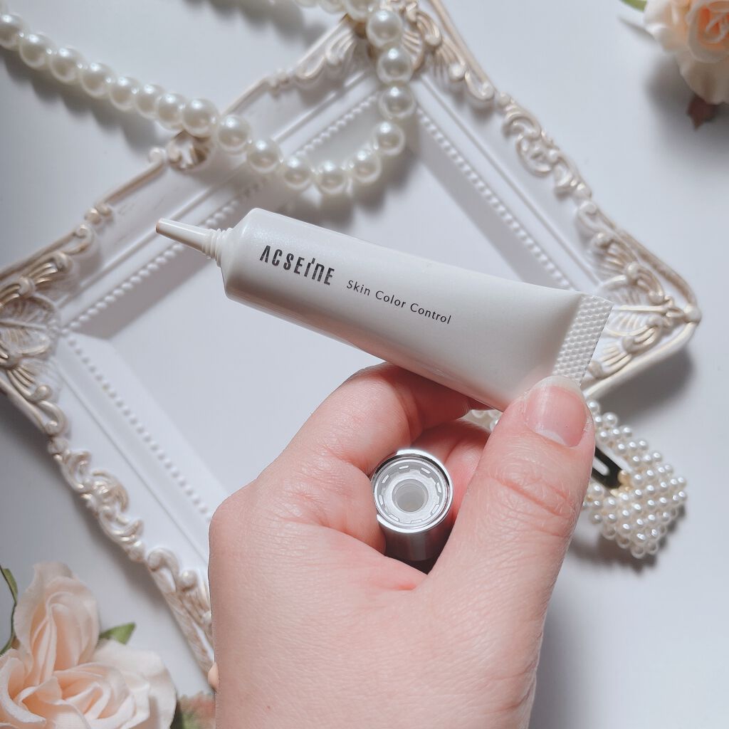 スキンカラーコントロール 02 明るめ/ACSEINE/クリームコンシーラーを使ったクチコミ（2枚目）