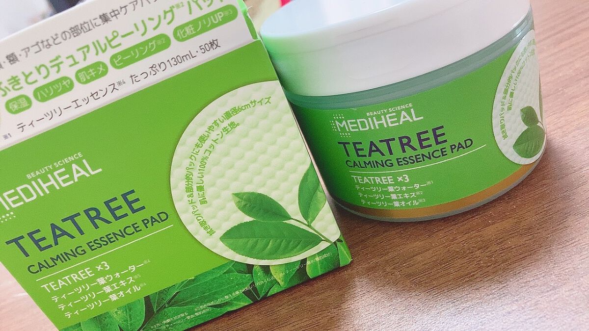 ティーツリーカーミングエッセンスパッド/MEDIHEAL/トナーパッドを使ったクチコミ（1枚目）
