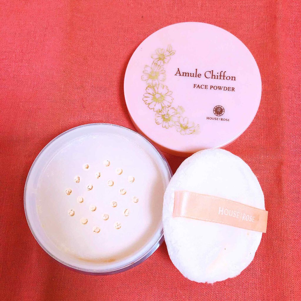 アミュールシフォン フェースパウダー/ハウス オブ ローゼ/ルースパウダーを使ったクチコミ(2枚目)