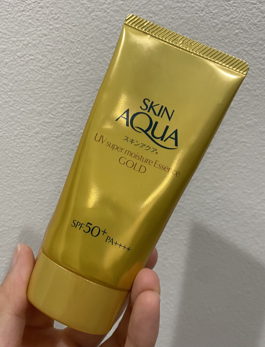 スーパーモイスチャージェルゴールド/スキンアクア/日焼け止めジェルを使ったクチコミ（1枚目）