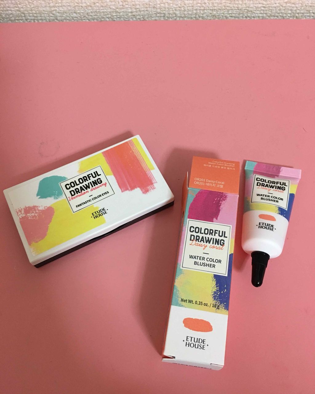 カラフルドローイング ウォーターカラーチーク/ETUDE/リキッドチークを使ったクチコミ（1枚目）