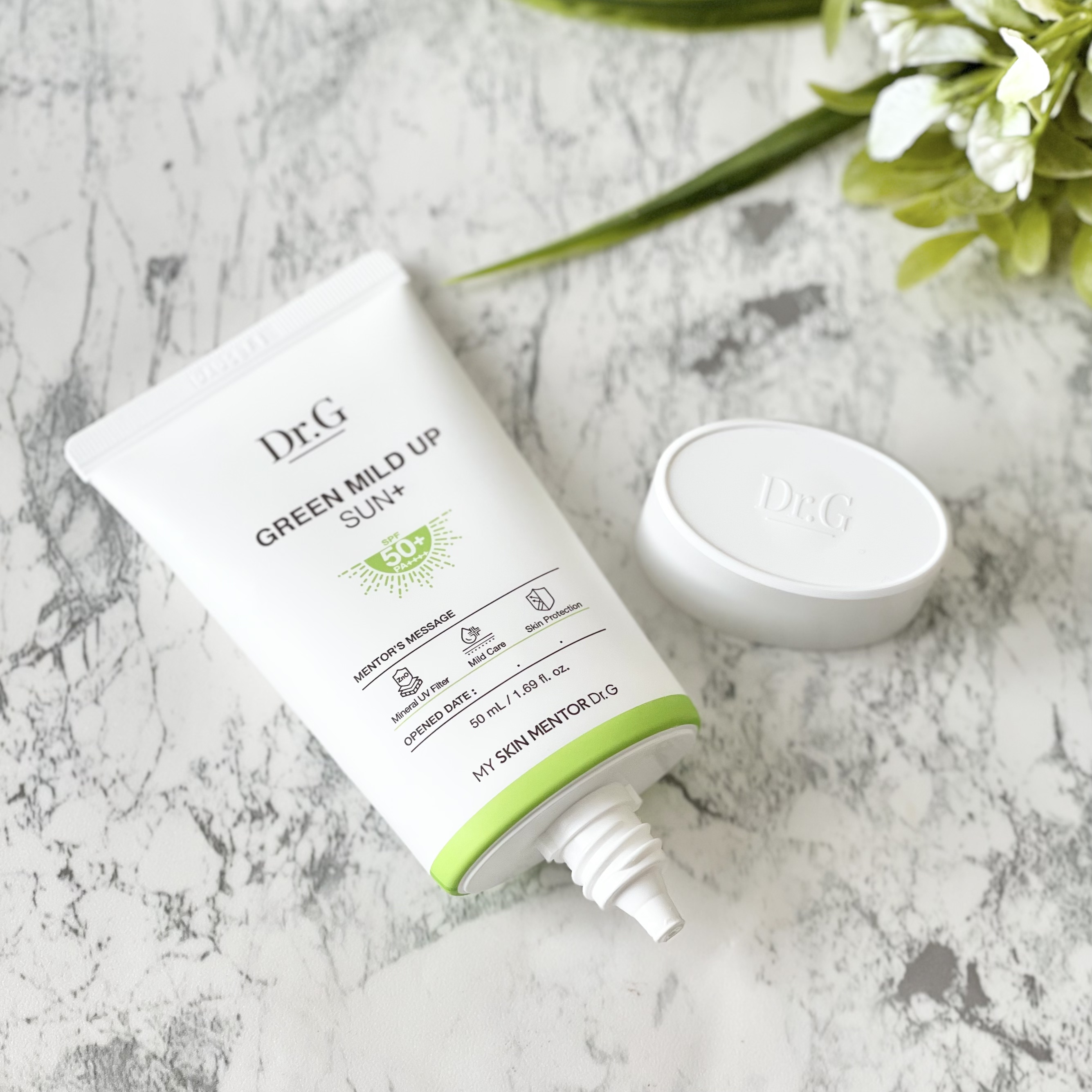 グリーンマイルドアップサンプラス/Dr.G/日焼け止めクリームを使ったクチコミ（3枚目）