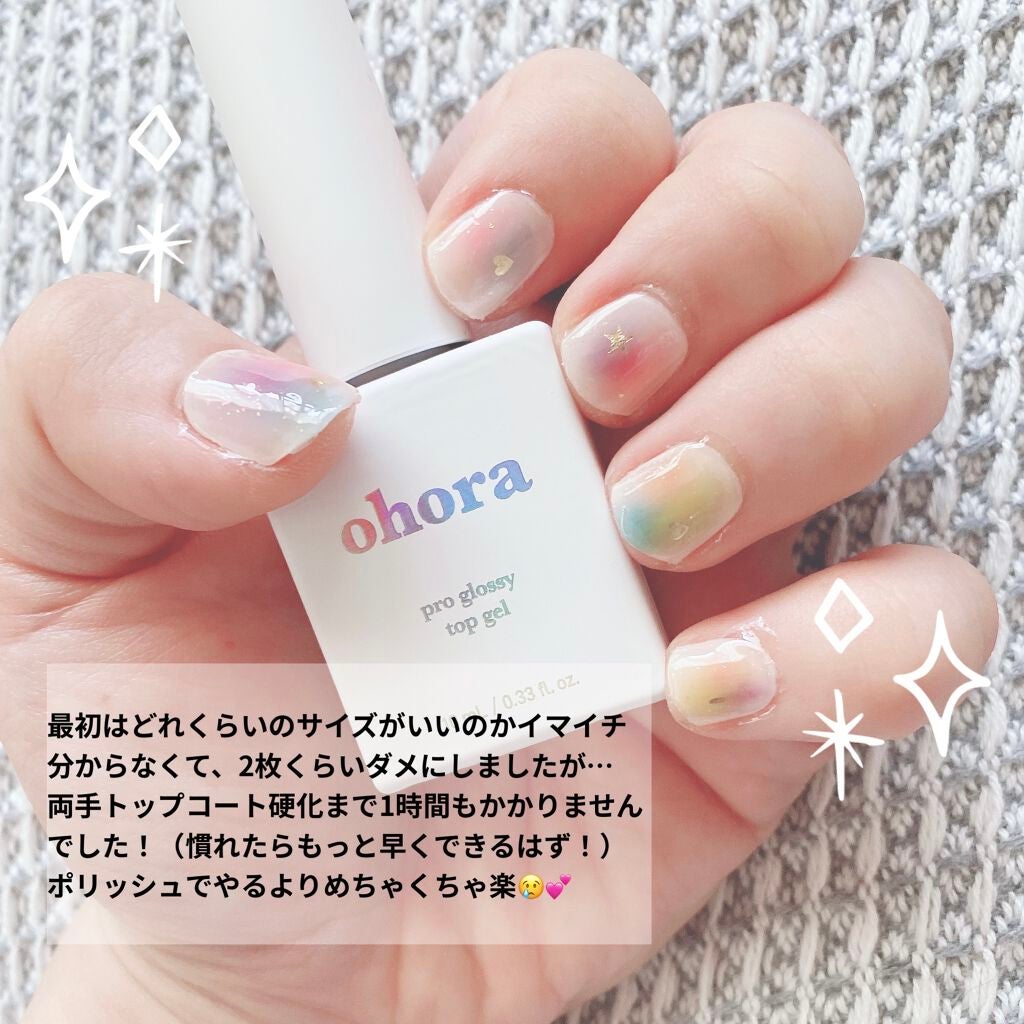 セミキュアジェルネイル(ハンド)/ohora/ネイルシールを使ったクチコミ(4枚目)