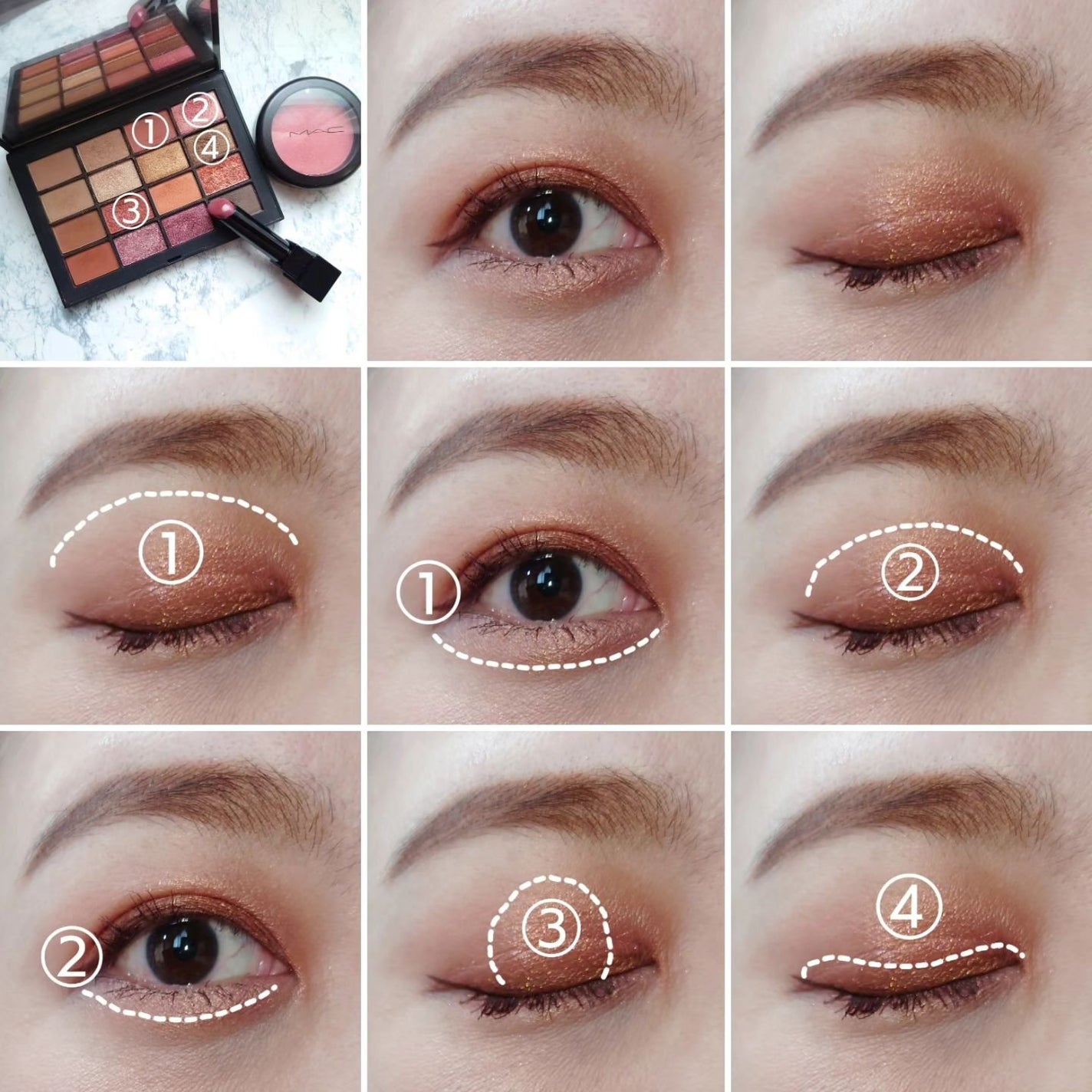 サマーアンレイテッド アイシャドーパレット/NARS/アイシャドウパレットを使ったクチコミ(4枚目)