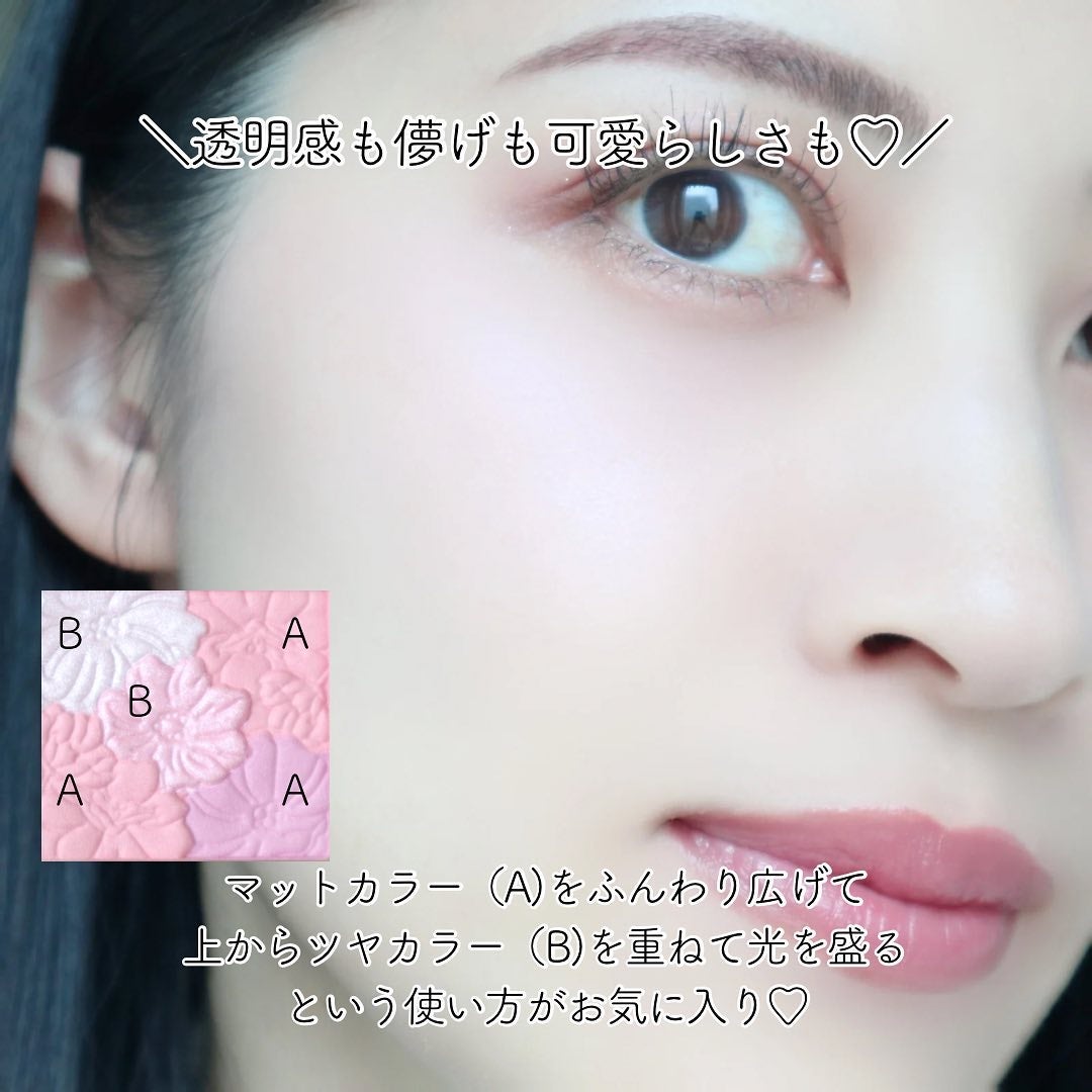 グロウフルールチークス(ブレンドタイプ)/キャンメイク/パウダーチークを使ったクチコミ(5枚目)