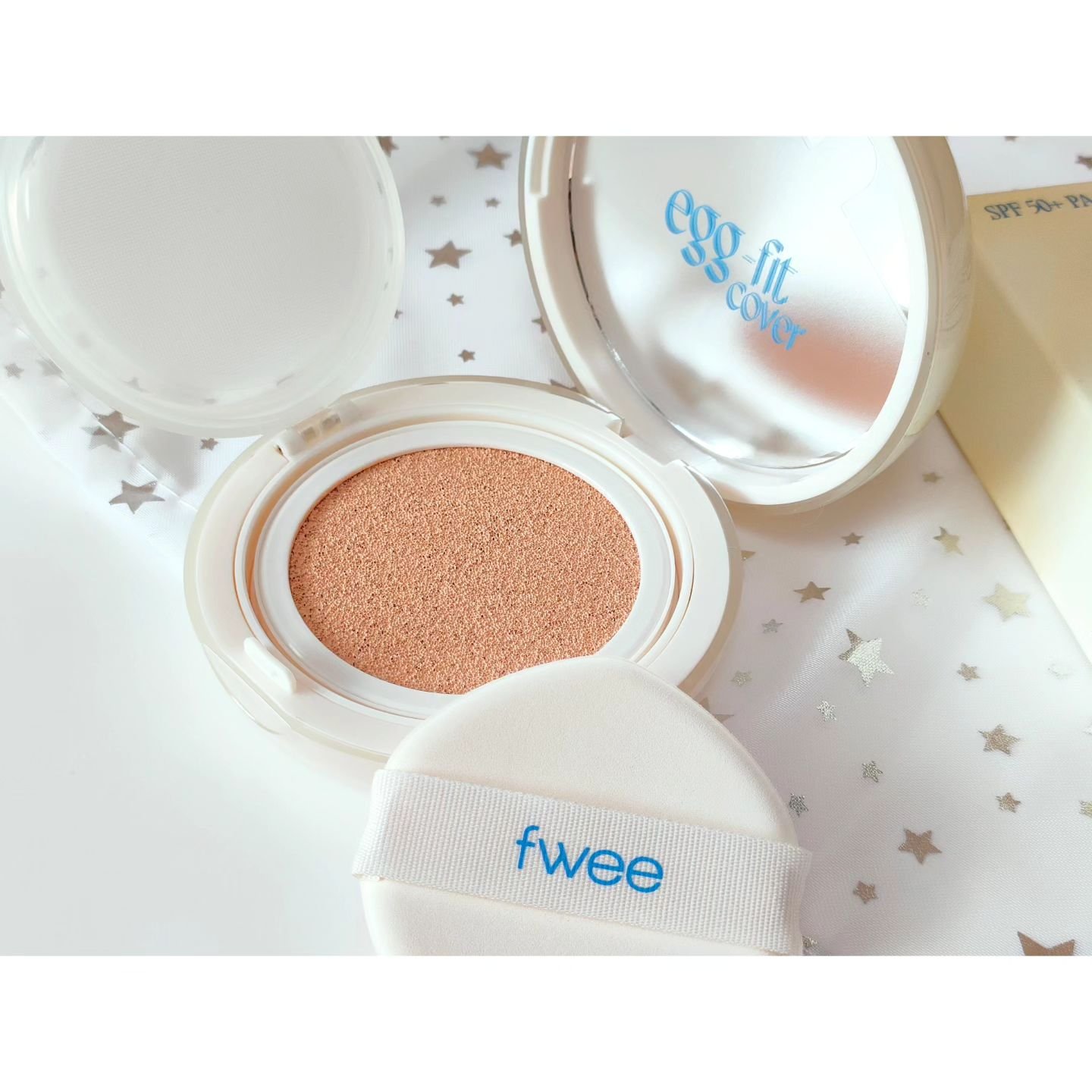 フィー クッションエッグフィットカバー/fwee/クッションファンデーションを使ったクチコミ（3枚目）