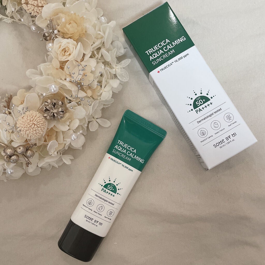 TRUECICA アクアカーミング日焼け止め/SOME BY MI/日焼け止めクリームを使ったクチコミ(1枚目)