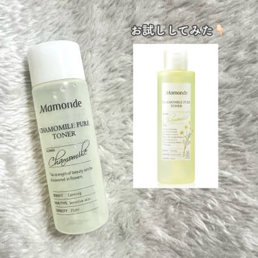 Mamonde カモミールピュアトナーのクチコミ「敏感肌をやさしく落ち着かせる🍀✨『Mamonde カモミールピュアトナー』お試ししてみた！

.....」（1枚目）