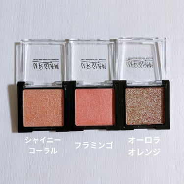 UR GLAM　POWDER EYESHADOW オーロラオレンジ/U R GLAM/シングルアイシャドウを使ったクチコミ（2枚目）