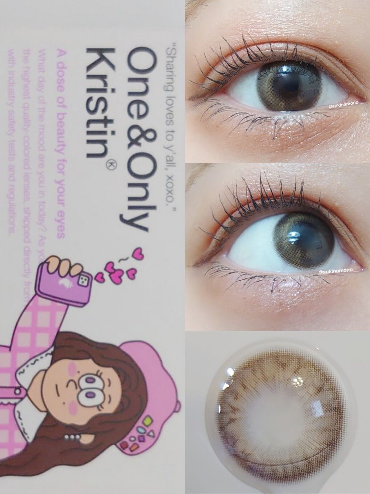 One & Only Kristin/Hapa kristin/カラーコンタクトレンズを使ったクチコミ（2枚目）