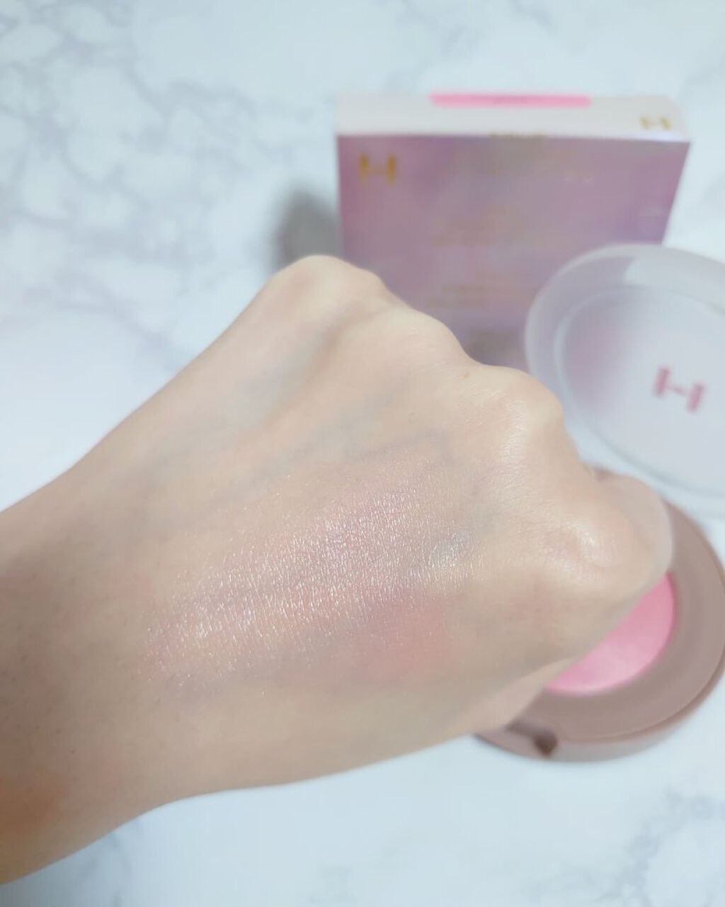 トゥルーディメンショングロウチーク/hince/パウダーチークを使ったクチコミ（2枚目）