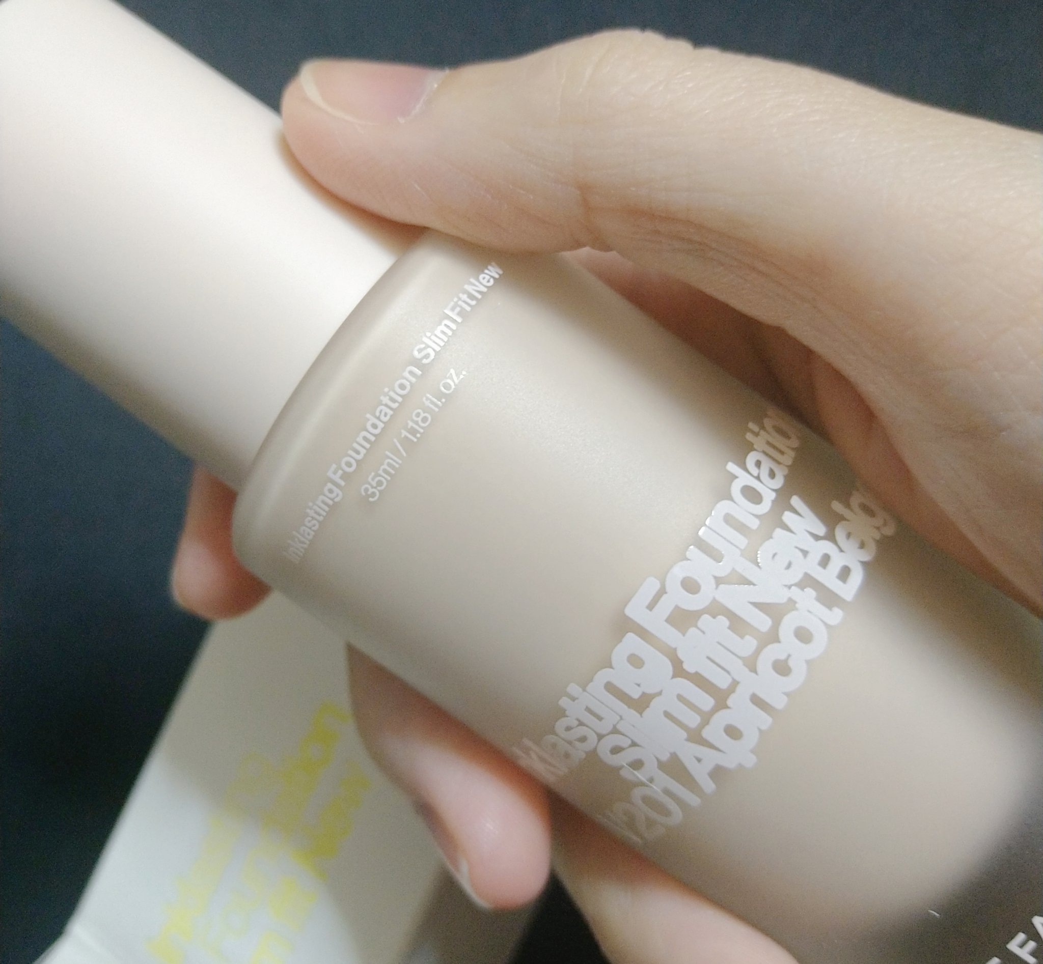 インクラスティングファンデーションスリムフィット/THE FACE SHOP/リキッドファンデーションを使ったクチコミ（1枚目）