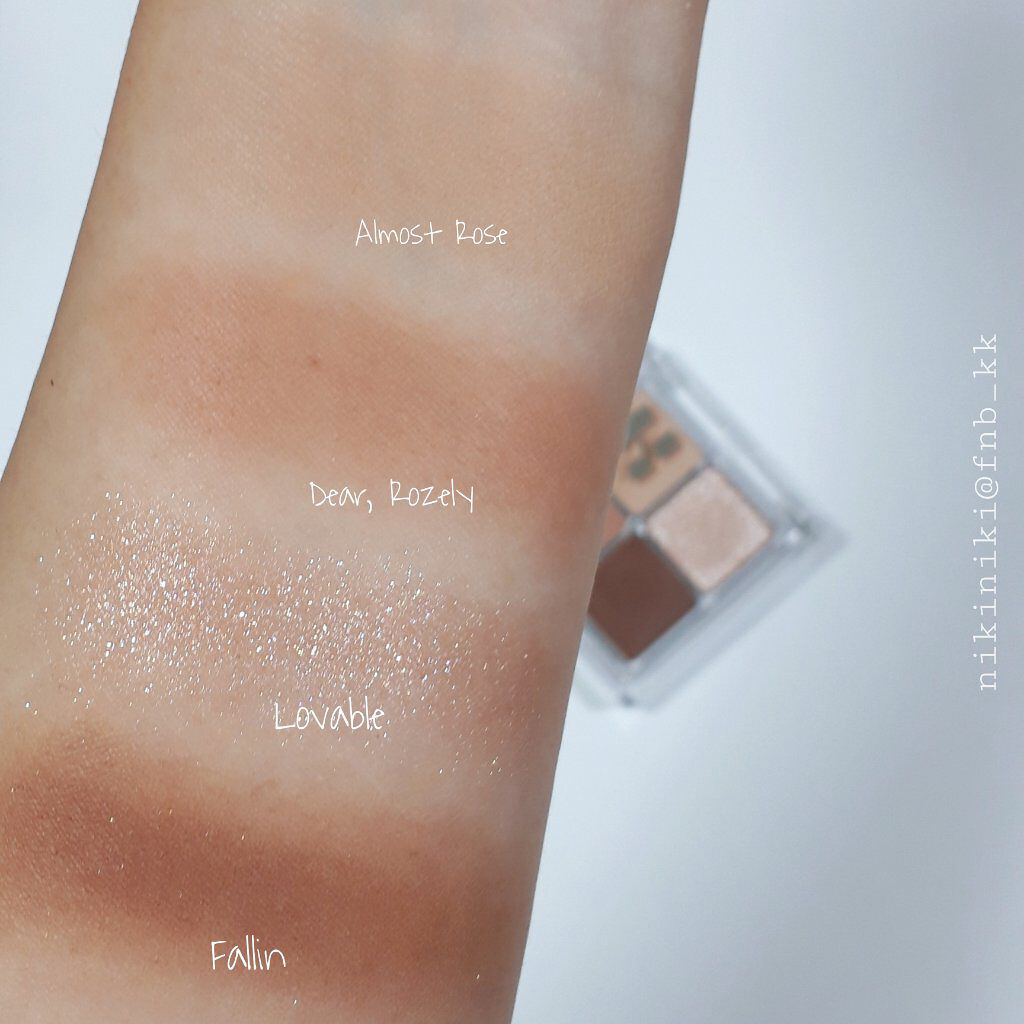 ホリカホリカ マイフェイブシャドウパレット(4カラー)/HOLIKA HOLIKA/アイシャドウパレットを使ったクチコミ(2枚目)