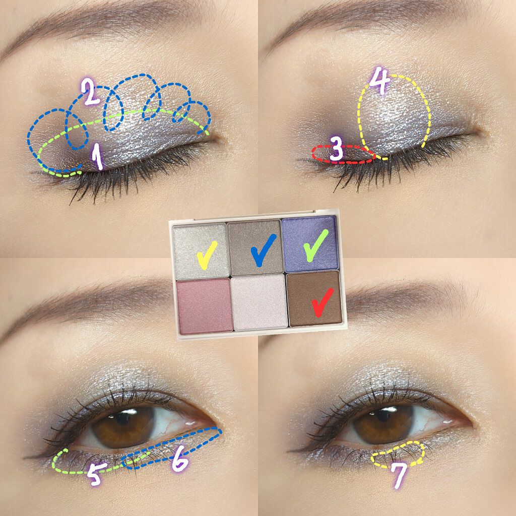 プリズマティックラスター アイシャドウパレット/RMK/アイシャドウパレットを使ったクチコミ（3枚目）