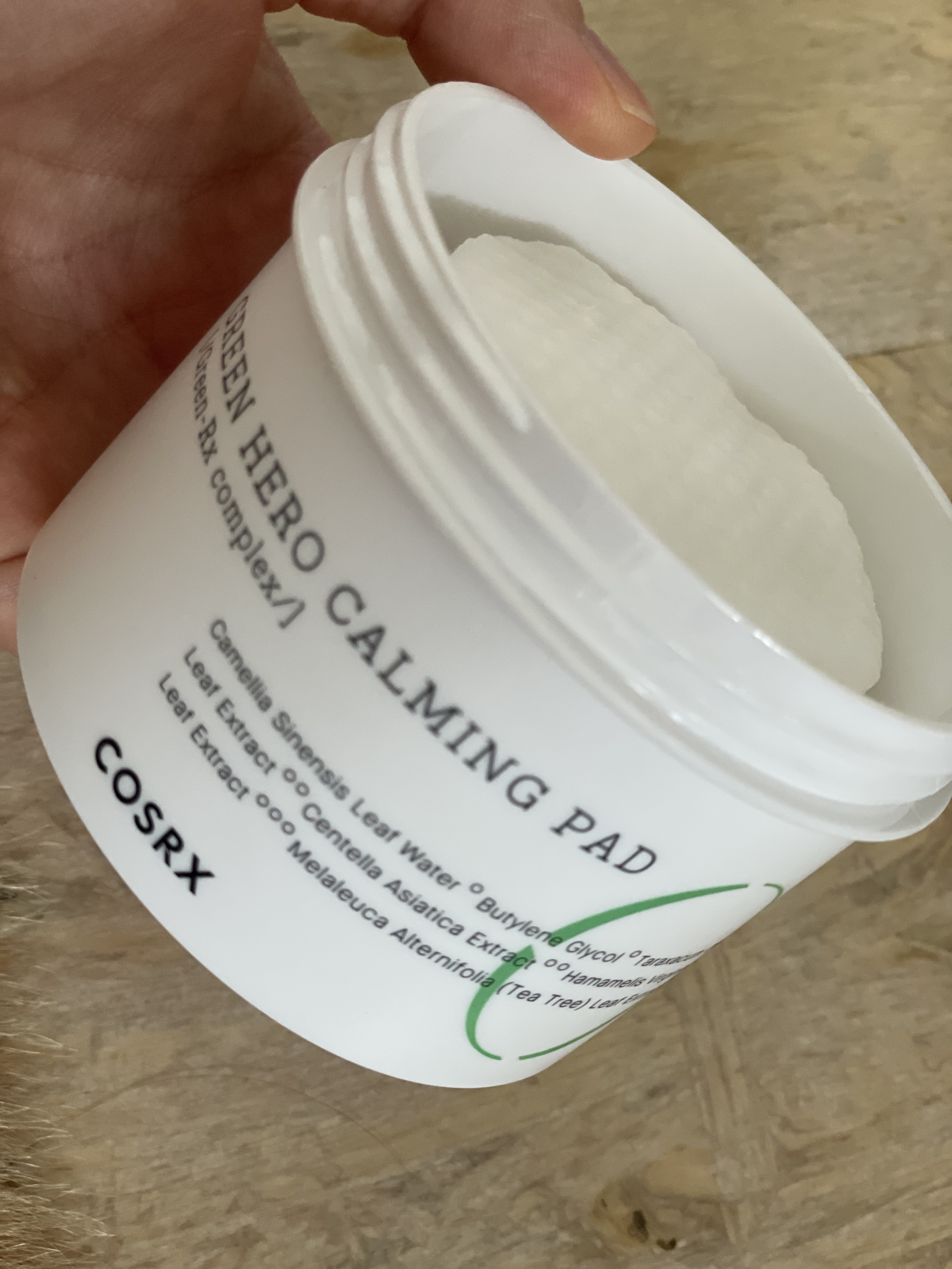 ワンステップグリーンヒーローカーミングパッド/COSRX/トナーパッドを使ったクチコミ（1枚目）