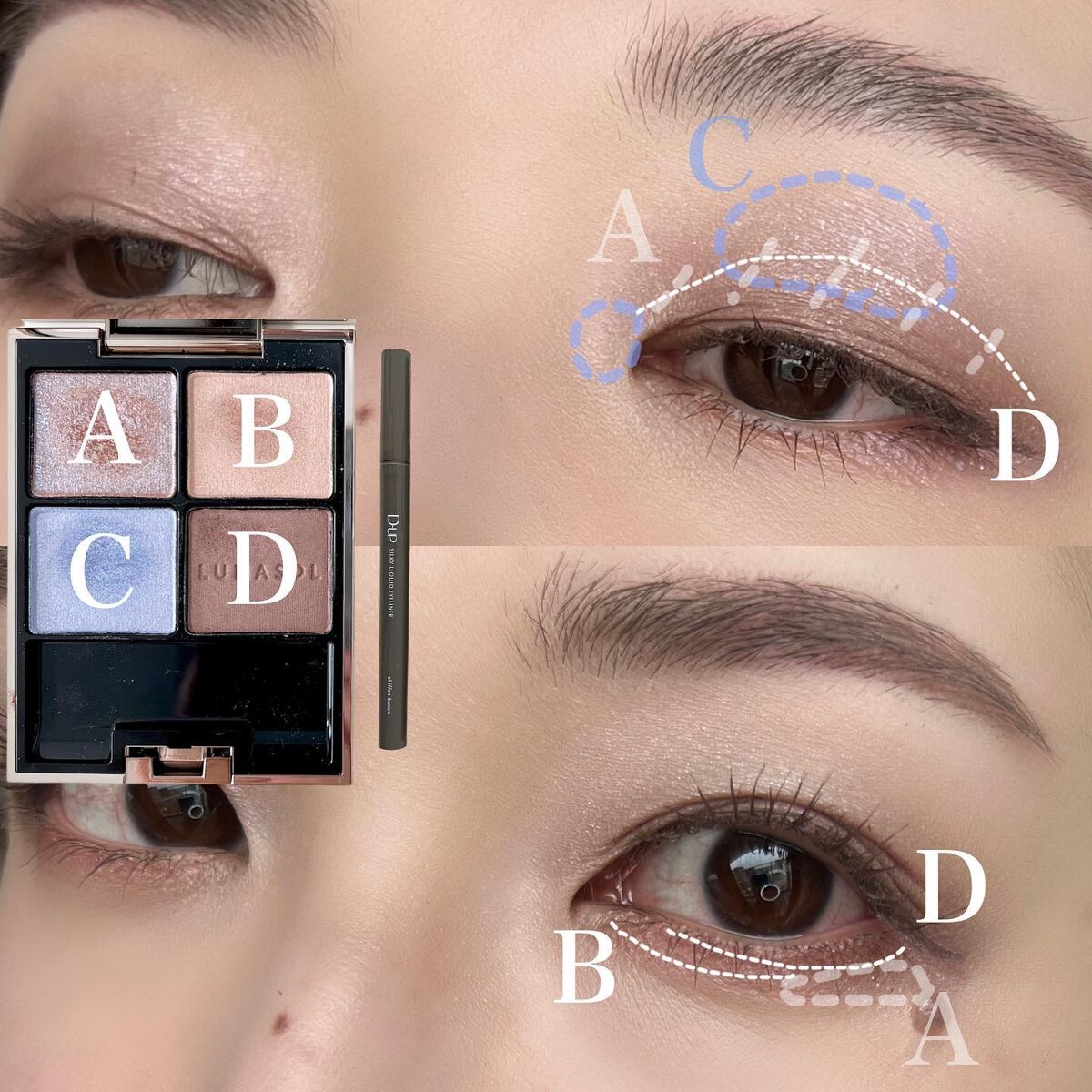 アイカラーレーション/LUNASOL/アイシャドウパレットを使ったクチコミ（2枚目）