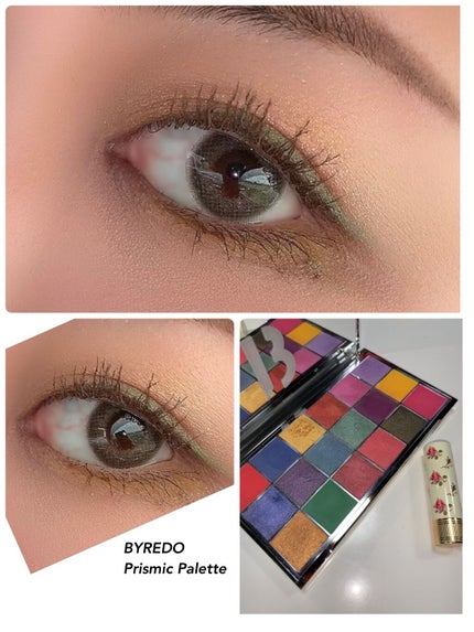 試してみた】Prismic Eyeshadow Palette 18 Colours BYREDOの 試してみた】Prismic Eyeshadow Palette 18 Colours BYREDOの