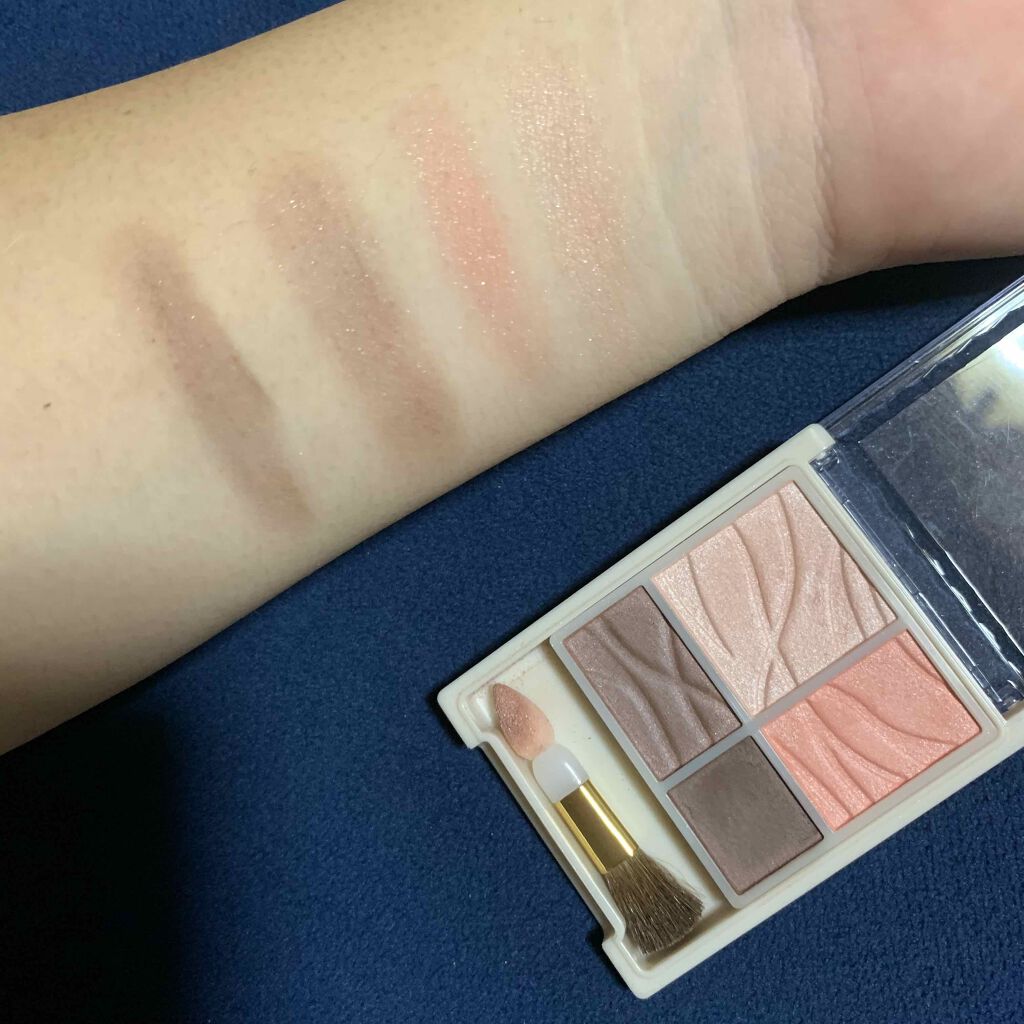 エアリータッチシャドウ 02 コーラルブラウン/CEZANNE/アイシャドウパレットを使ったクチコミ（2枚目）