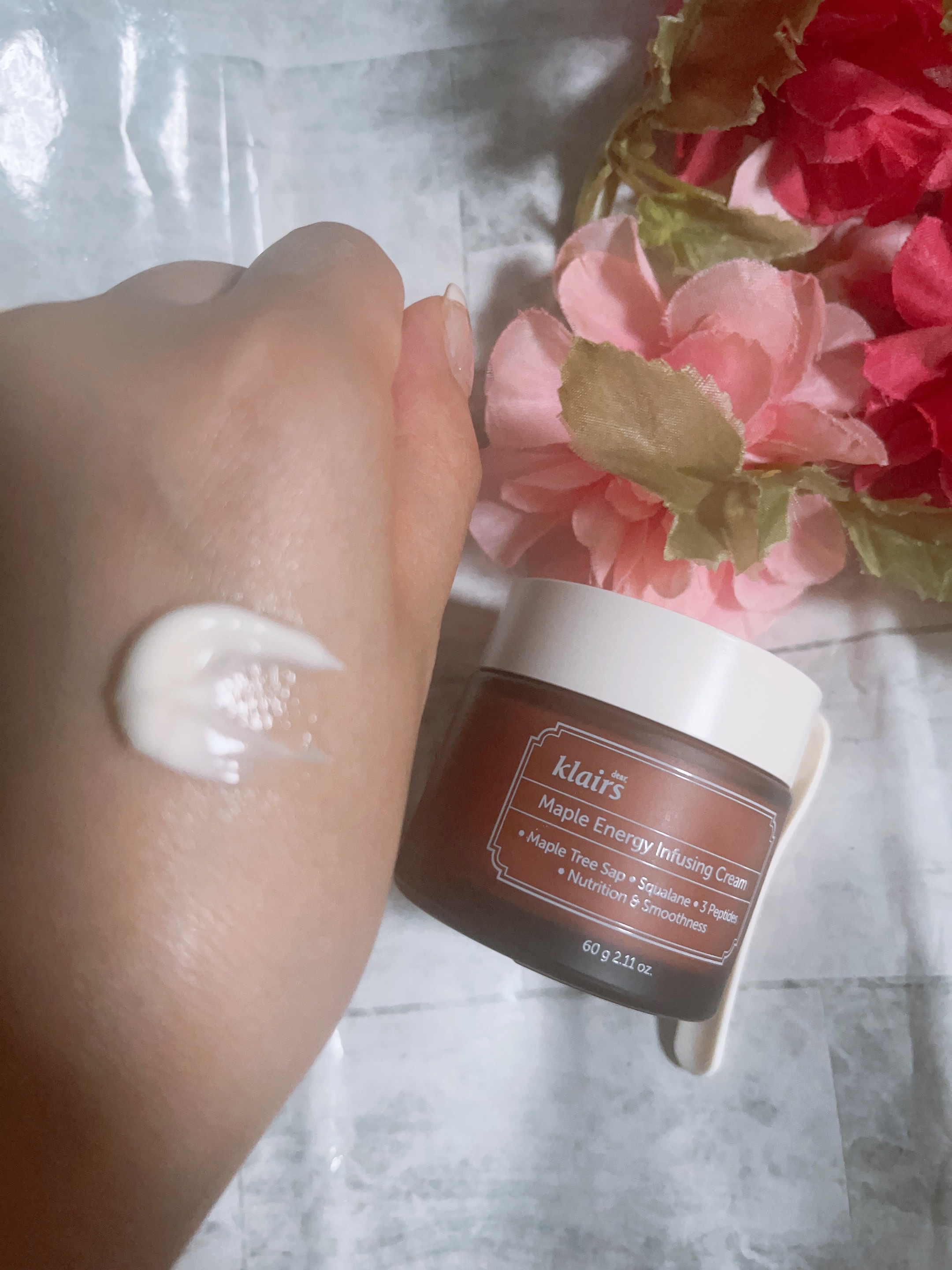 メープルエナジーインフュージングクリーム/Klairs/フェイスクリームを使ったクチコミ（3枚目）