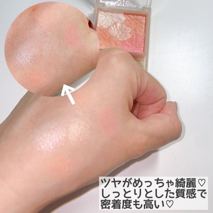 グロウフルールチークス/キャンメイク/パウダーチークを使ったクチコミ(4枚目)