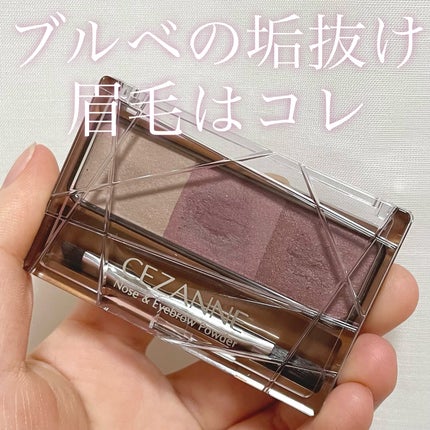 CEZANNE ノーズ&アイブロウパウダーのクチコミ「\ブルベさん必見/
今回はブルベさん向けのアイブロウパウダーを紹介します!
ෆ┈┈┈┈┈.....」(1枚目)