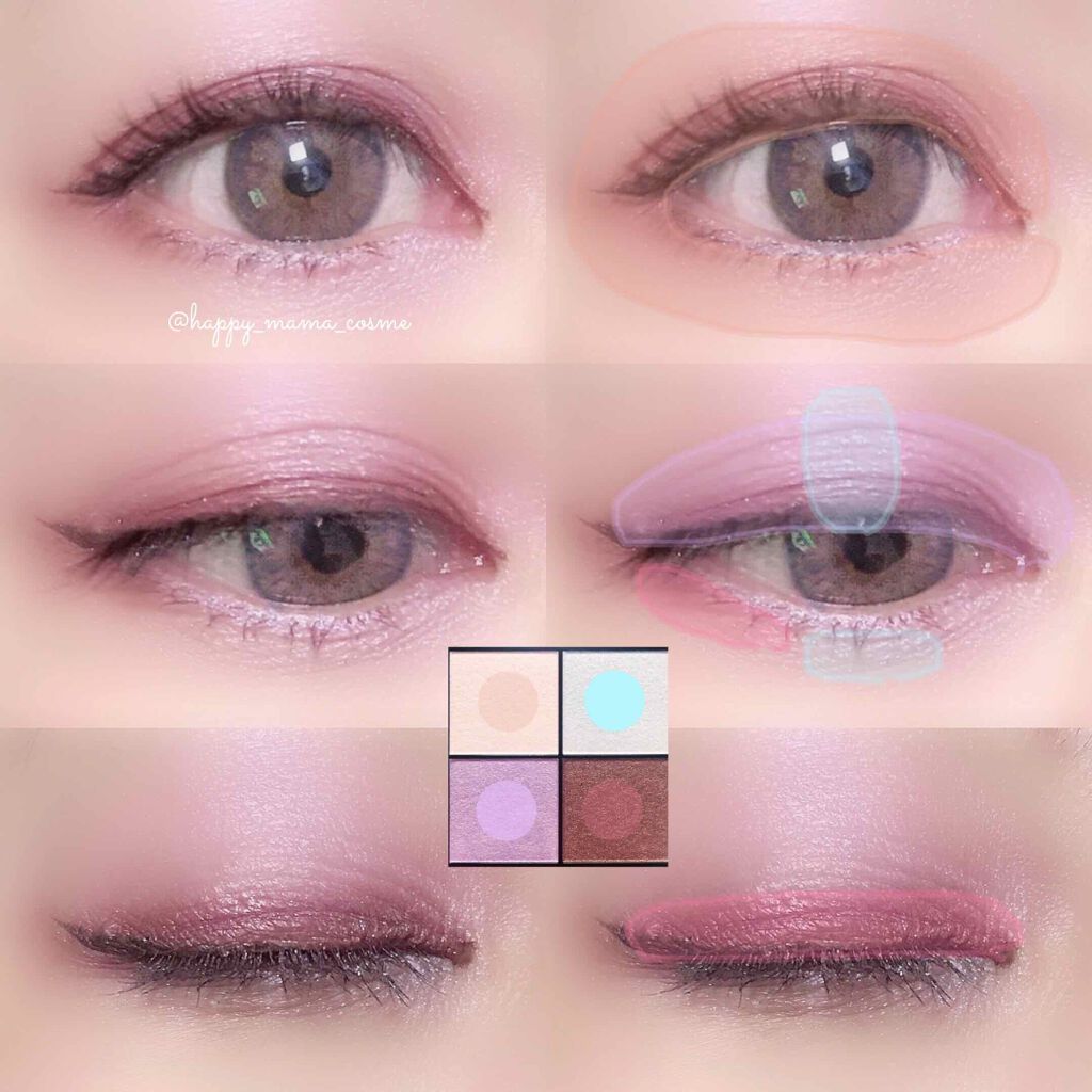 リアルクローズシャドウ/excel/アイシャドウパレットを使ったクチコミ(3枚目)