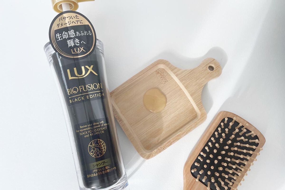 バイオフュージョン ブラックエディション/LUX/市販シャンプーを使ったクチコミ（2枚目）
