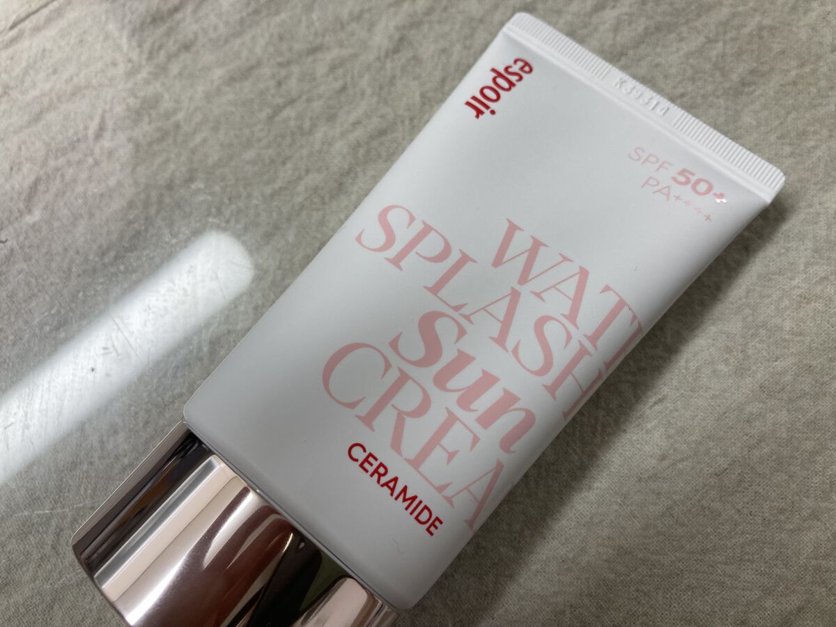 ウォータースプラッシュサンクリーム セラミド/espoir/日焼け止めクリームを使ったクチコミ（1枚目）