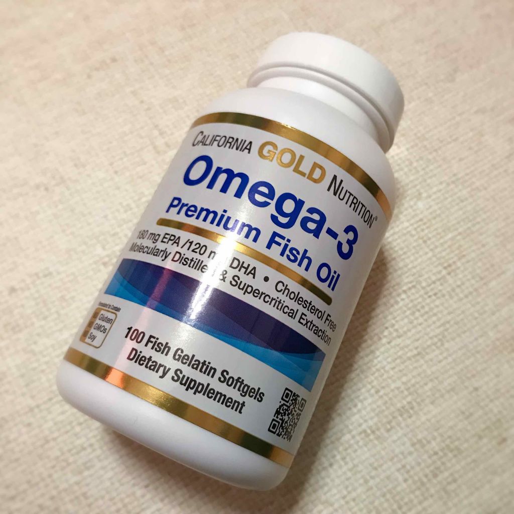 オメガ-3 プレミアムフィッシュオイル｜CALIFORNIA GOLD NUTRITIONの使い方を徹底解説「こんにちは、こんばんは????✨【Omega- 3..」 by 朱々(混合肌/30代後半) | LIPS