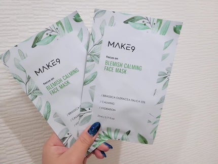 ブラミッシュカーミングフェイス マスク/MAKE9/シートマスク・パックを使ったクチコミ(2枚目)
