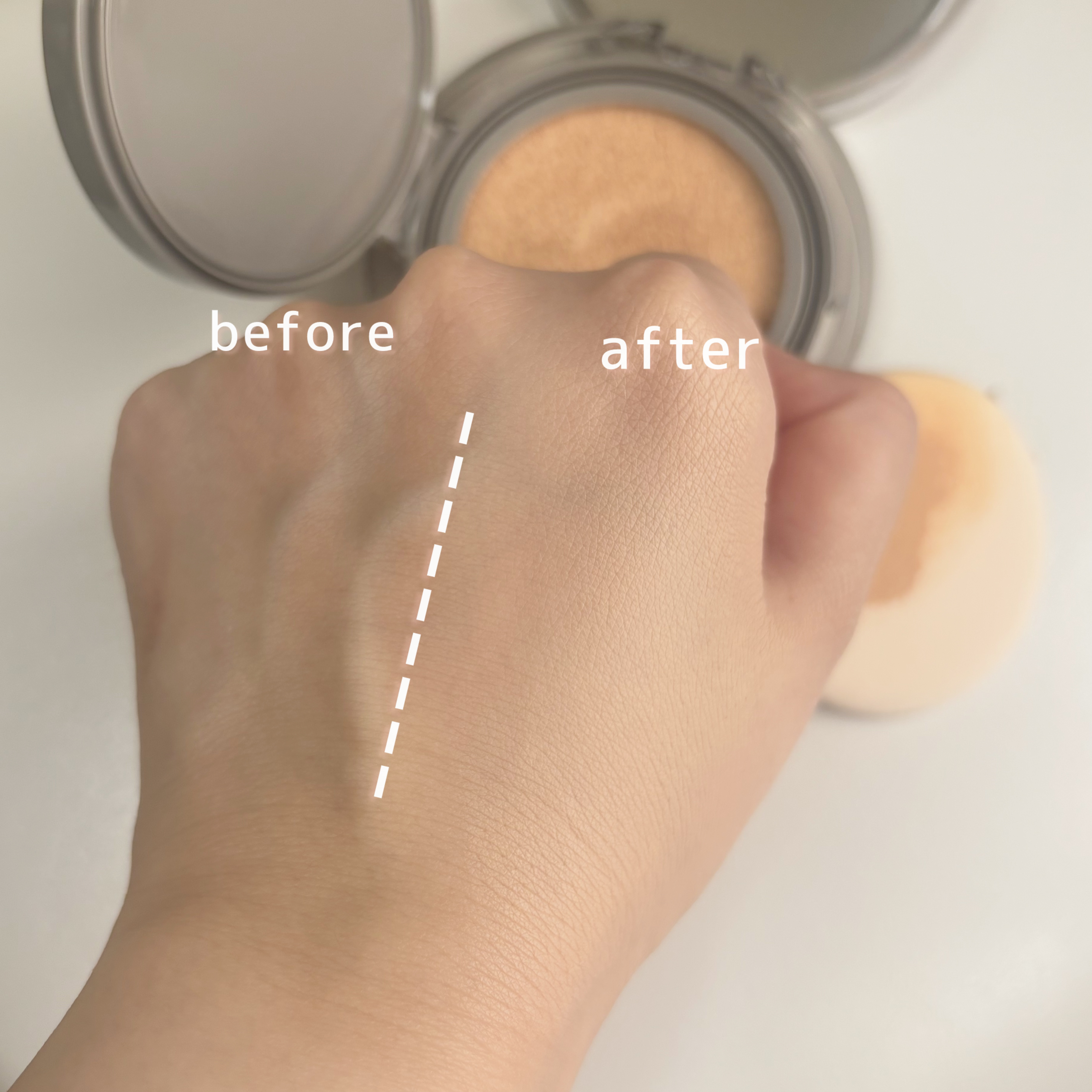 ブラーカバークッション/LUNA/クッションファンデーションを使ったクチコミ（3枚目）