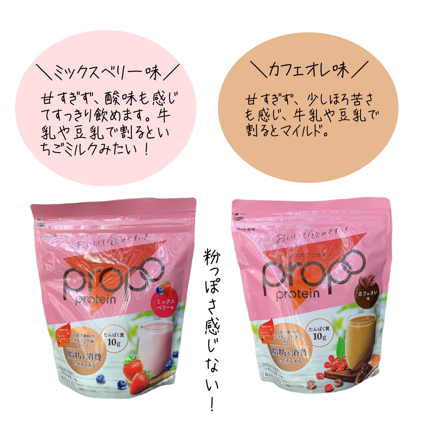 プロポ プロテイン(カフェオレ味)/ロート製薬/その他プロテインを使ったクチコミ（2枚目）