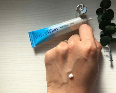 R& Perfect Whity　WHITE WRINKLE CREAMのクチコミ「朝夕、両頬のソバカスや毛穴が気になるところに塗っています。

注意書きに朝は化粧崩れ防止の為に.....」（2枚目）