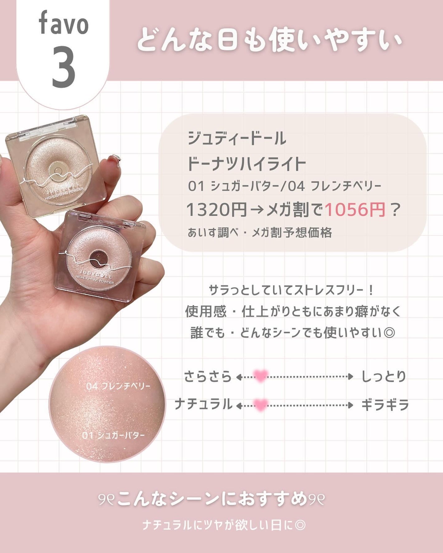 スターダストダイヤモンドハイライトパウダー/PERFECT DIARY/パウダーハイライトを使ったクチコミ(4枚目)