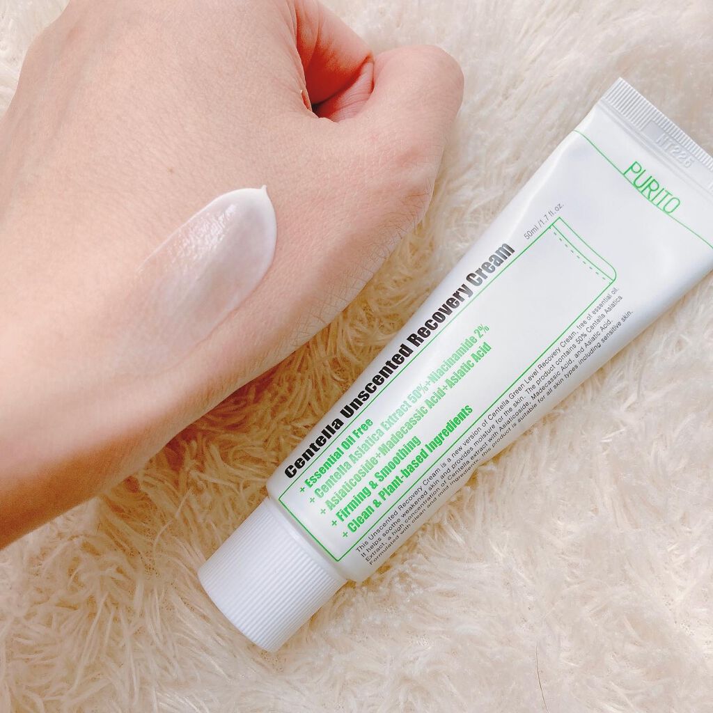 センテラアンセンティドリカバリークリーム/PURITO/フェイスクリームを使ったクチコミ(4枚目)