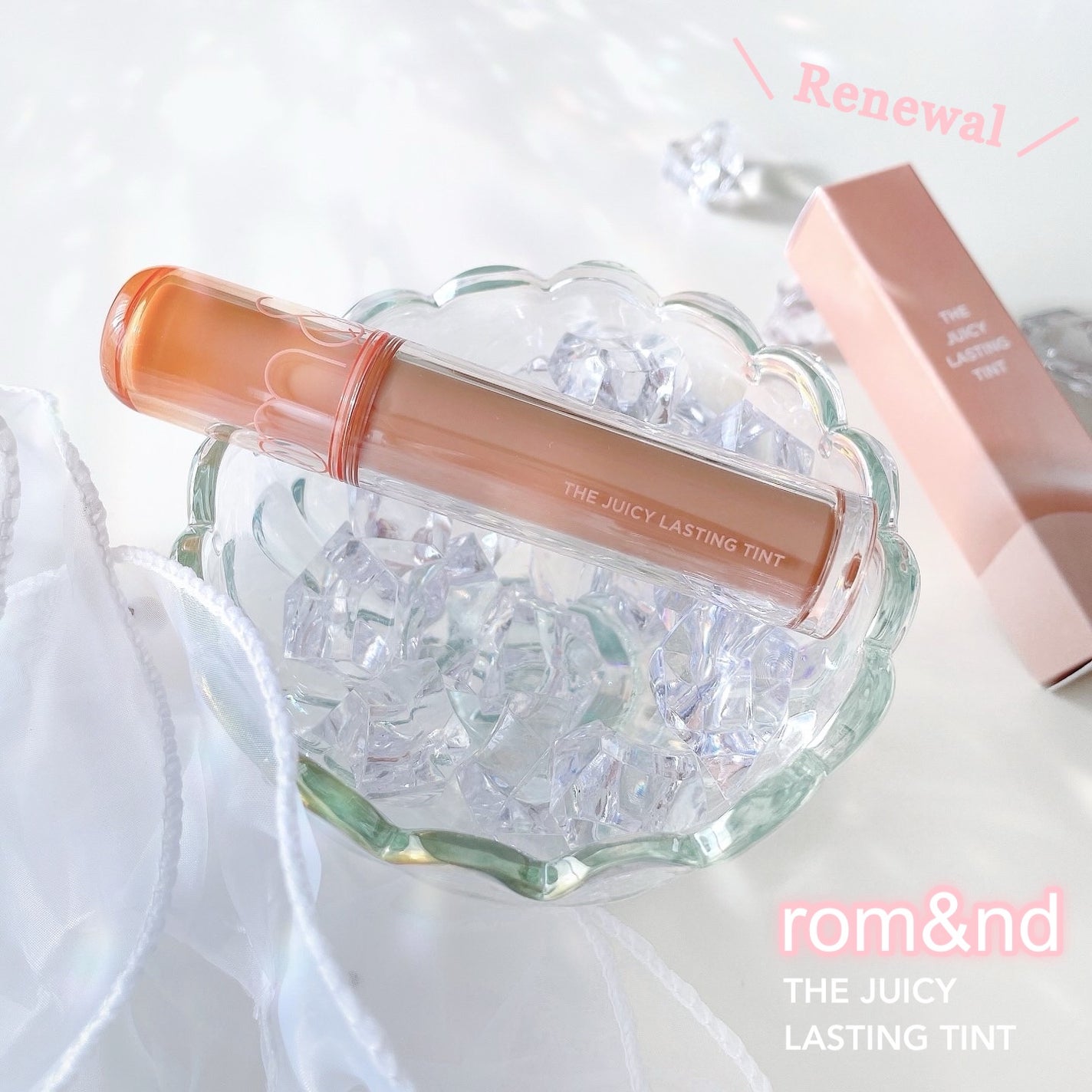 ジューシーラスティングティント/rom&nd/リップティントを使ったクチコミ(1枚目)