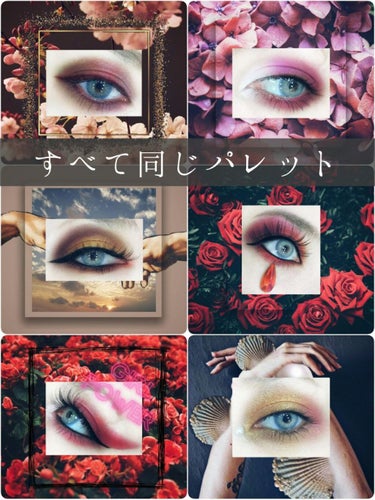 MAKEUP REVOLUTION Blood Chocolate Eyeshadow Palette﻿のクチコミ「Blood Chocolate Eyeshadow Palette﻿t1列縛りメイクまとめ
﻿.....」（1枚目）