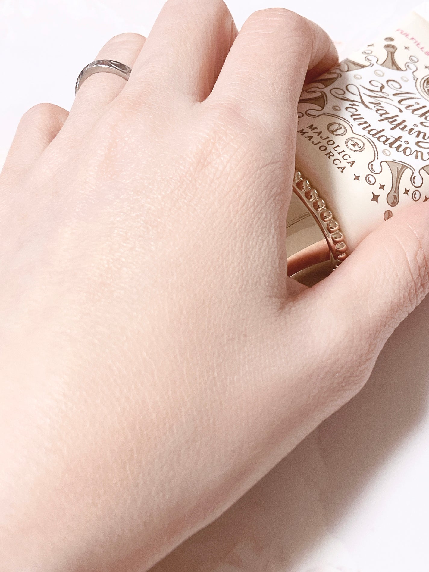 ミルキーラッピングファンデ/MAJOLICA MAJORCA/リキッドファンデーションを使ったクチコミ(3枚目)