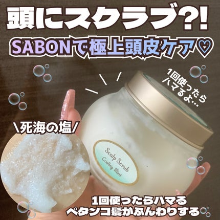 ヘッドスクラブ リフレッシング(ミント)/SABON/ヘッドスクラブを使ったクチコミ(1枚目)