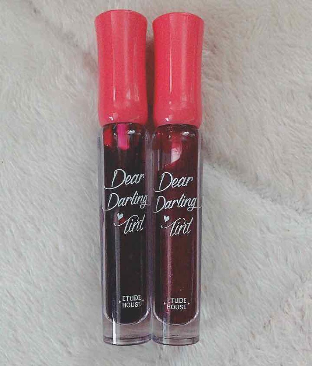 ディアダーリン ウォータージェルティント PK001(ラズベリー)/ETUDE/リップティントを使ったクチコミ（1枚目）