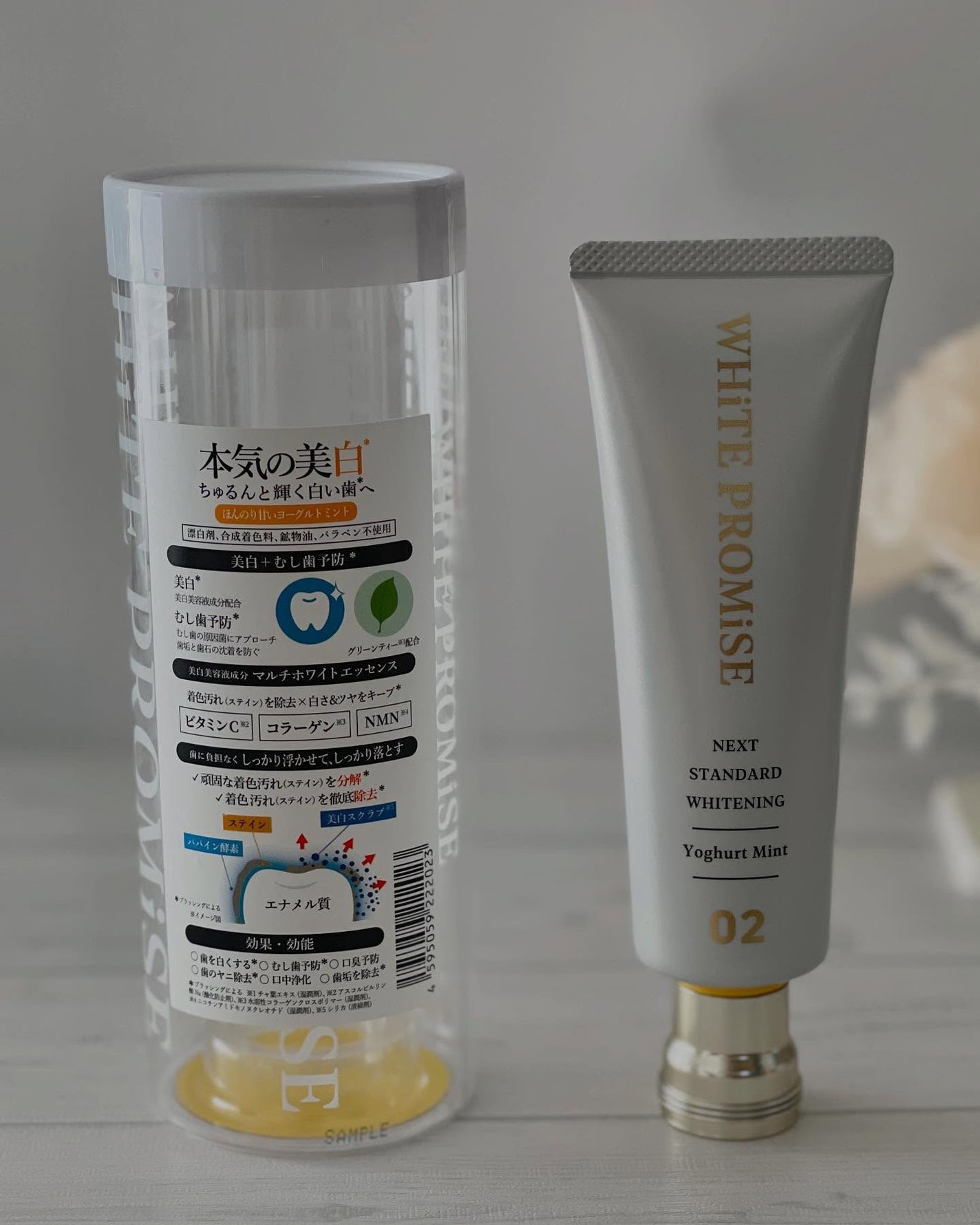 ホワイトプロミス 美白*+むし歯予防*/WHiTE PROMiSE/歯磨き粉を使ったクチコミ(2枚目)