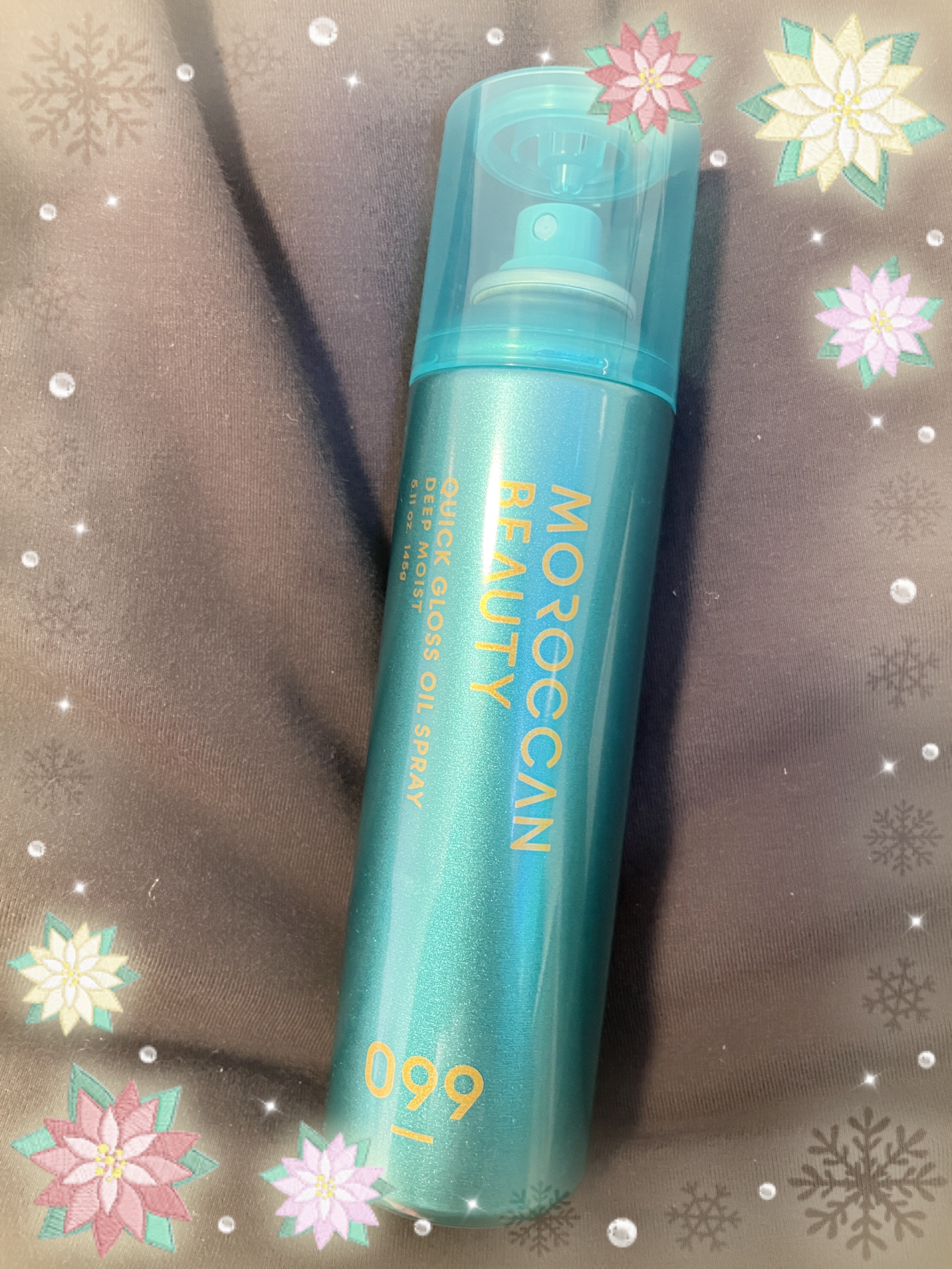 モロッカンビューティ ディープモイスト クイックグロス オイルスプレー/モロッカンビューティ/ヘアスプレーを使ったクチコミ（1枚目）