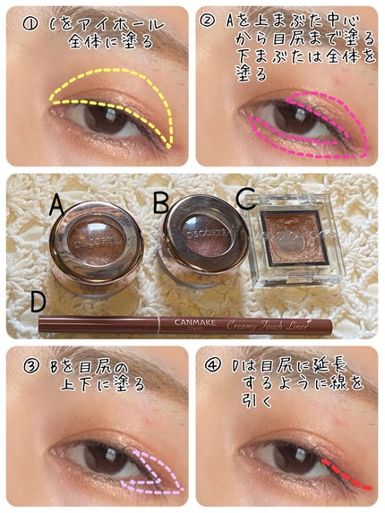 アイグロウ ジェム/DECORTÉ/ジェル・クリームアイシャドウを使ったクチコミ(2枚目)