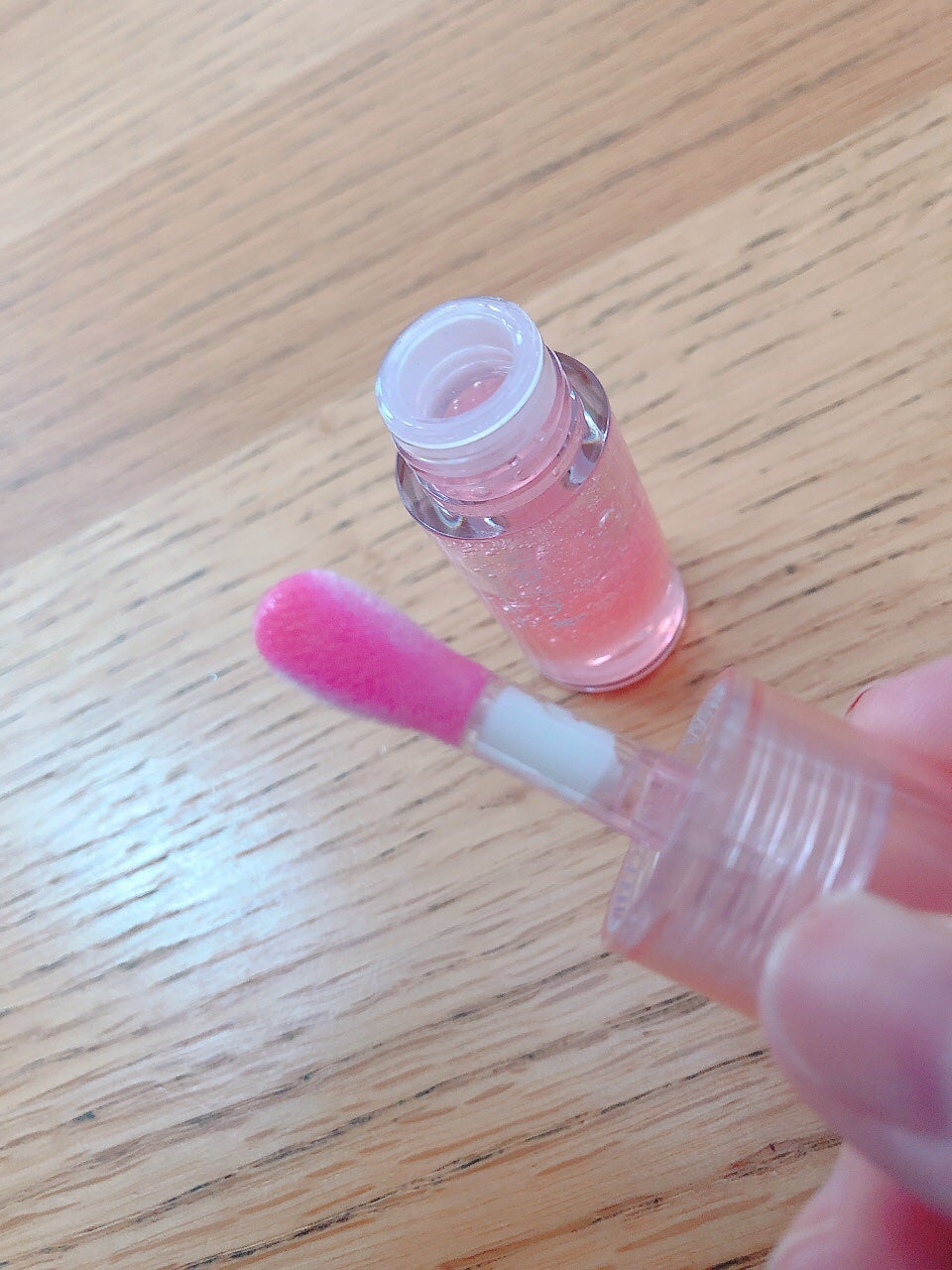 デュードロップリップオイル/upink/リップグロスを使ったクチコミ(2枚目)