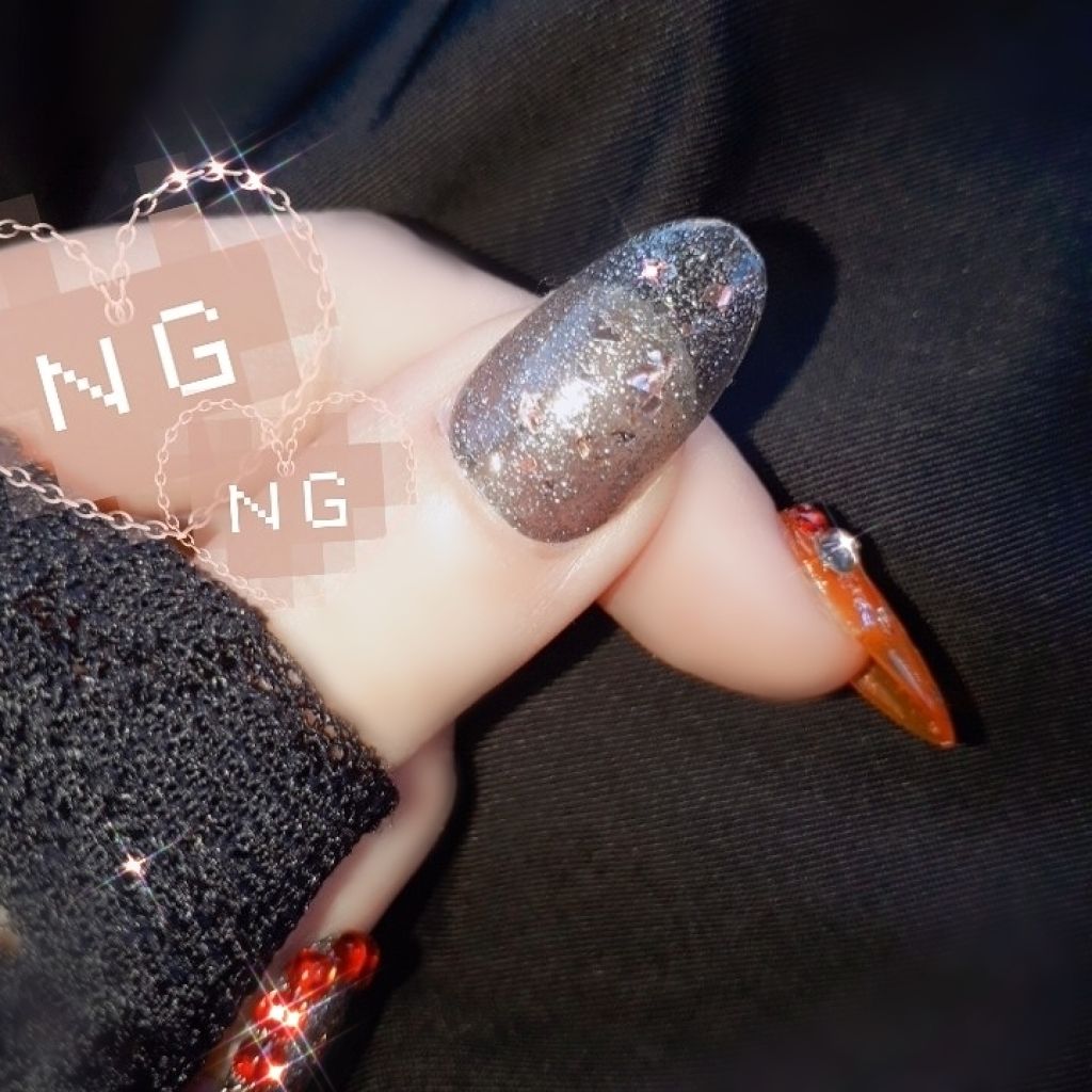 ネイルチップオーバルタイプ/DAISO/ネイルチップ・パーツを使ったクチコミ（2枚目）